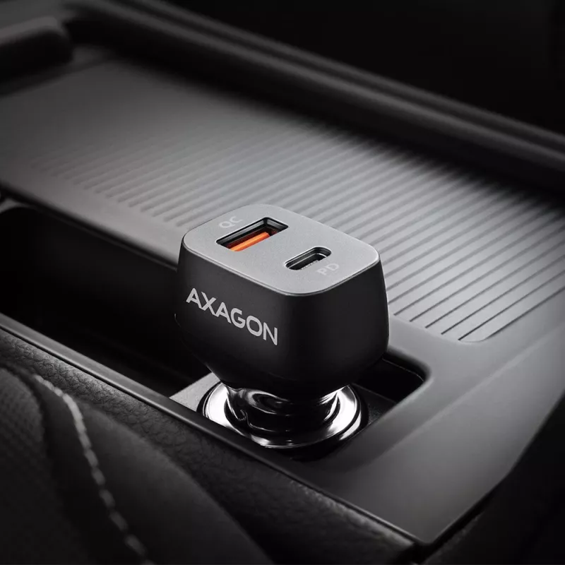 AXAGON PWC-PQ38 38W automobilinis pakrovėjas 2 prievadai USB-A+C