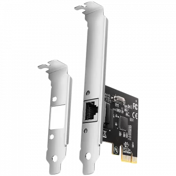 Axagon Gigabit Ethernet PCI-Express tinklo plokštė su nauja Realtek RTL8111L mikroschemų rinkinio versija.