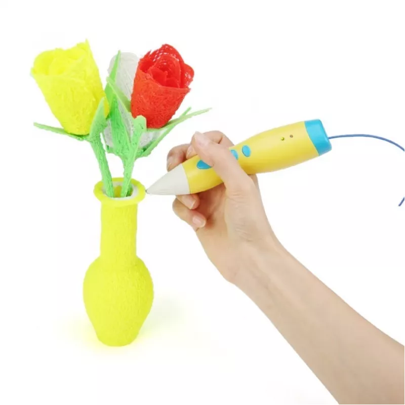 Žemos temperatūros 3D spausdinimo rašiklis geltonas