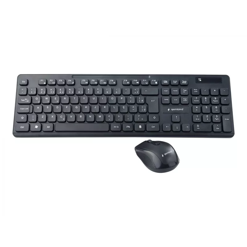 Gembird KBS-WCH-03 belaidis klaviatūros ir pelės rinkinys, juodas