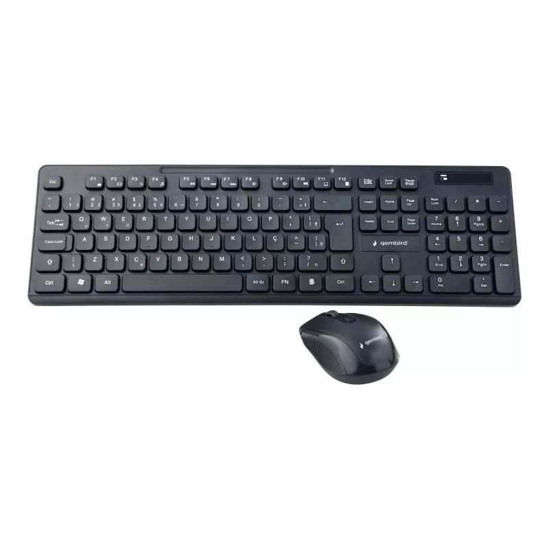 Gembird KBS-WCH-03 belaidis klaviatūros ir pelės rinkinys, juodas