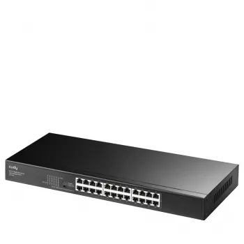 Cudy GS1024E tinklo komutatorius valdomas Gigabit Ethernet (10/100/1000) juodas