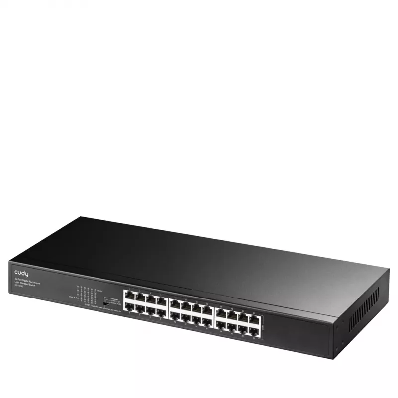 Cudy GS1024E tinklo komutatorius valdomas Gigabit Ethernet (10/100/1000) juodas