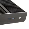 Akasa Euler S ventiliatoriaus neturintis plonas Mini-ITX korpusas, OEM – juodas