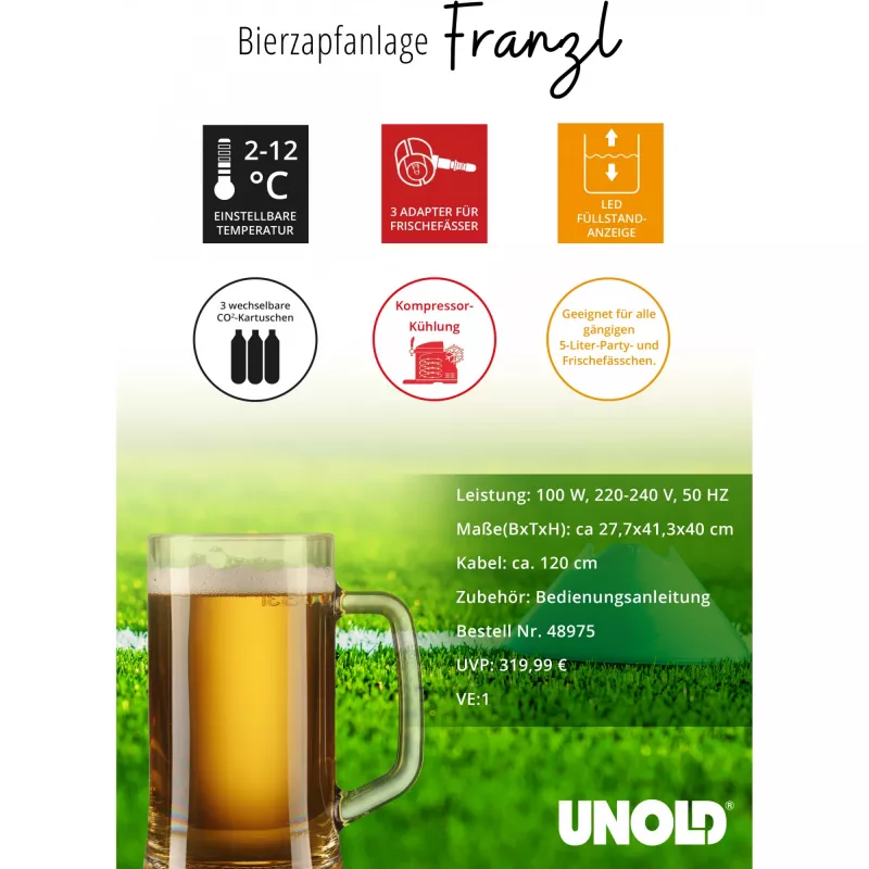 Unold Franzl 5 L alaus pilstymo įrenginys