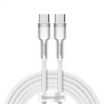 USB-C į USB-C laidas Baseus Cafule, 100 W, 2 m (baltas)