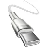 USB-C į USB-C laidas Baseus Cafule, 100 W, 2 m (baltas)