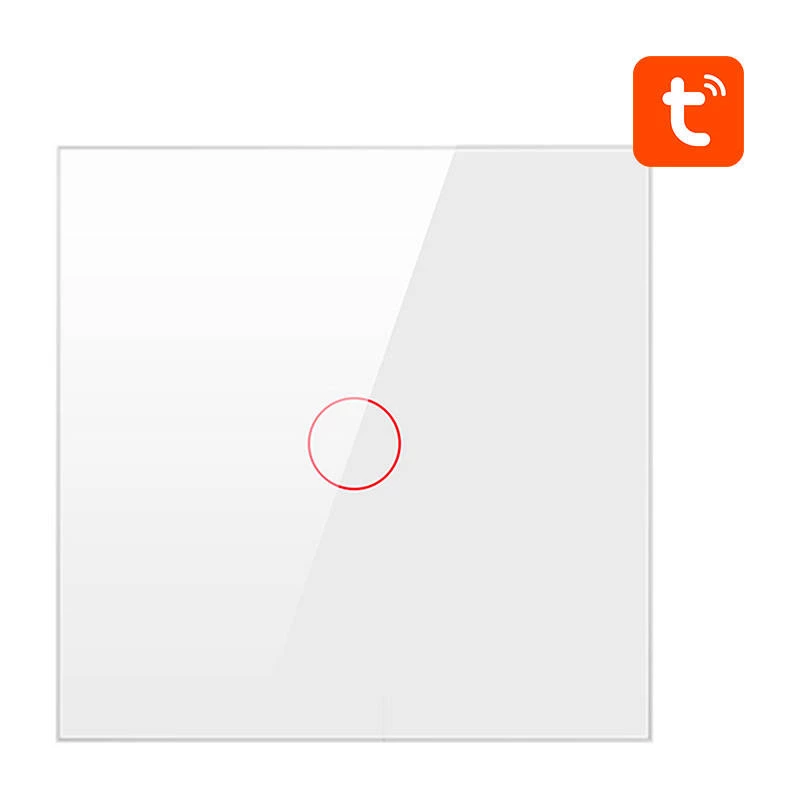 Išmanusis šviesos jungiklis ZigBee Avatto ZTS02-EU-W1 1 būdas TUYA (baltas)