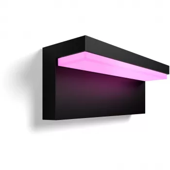 Philips Hue Nyro balta ir vėsi aplinkos sieninė lempa 1000 lm juoda