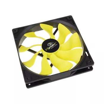 Akasa Viper PWM ventiliatorius, geltonas - 140 mm