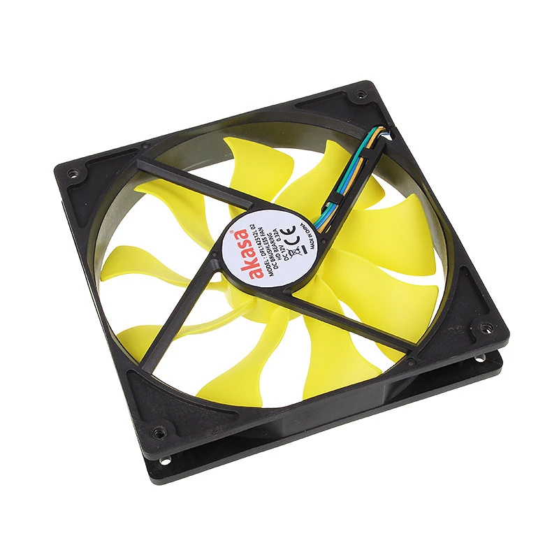 Akasa Viper PWM ventiliatorius, geltonas - 140 mm