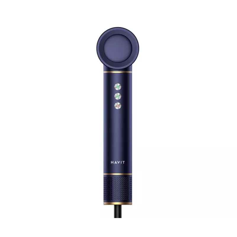 Havit HD634-EU daugiafunkcis karšto oro šepetys, 1300 W, 4 priedai, mėlynas