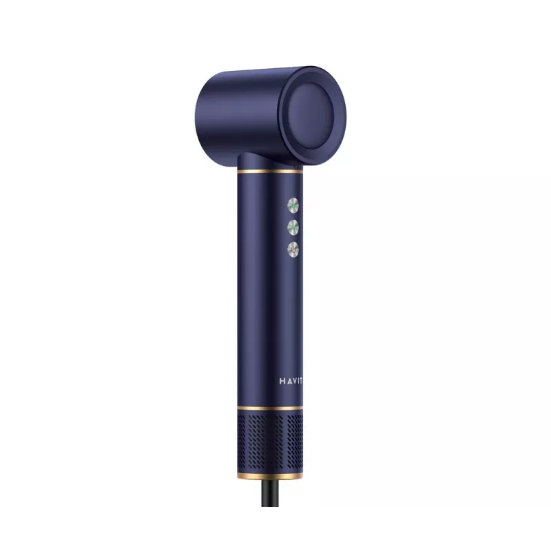 Havit HD634-EU daugiafunkcis karšto oro šepetys, 1300 W, 4 priedai, mėlynas