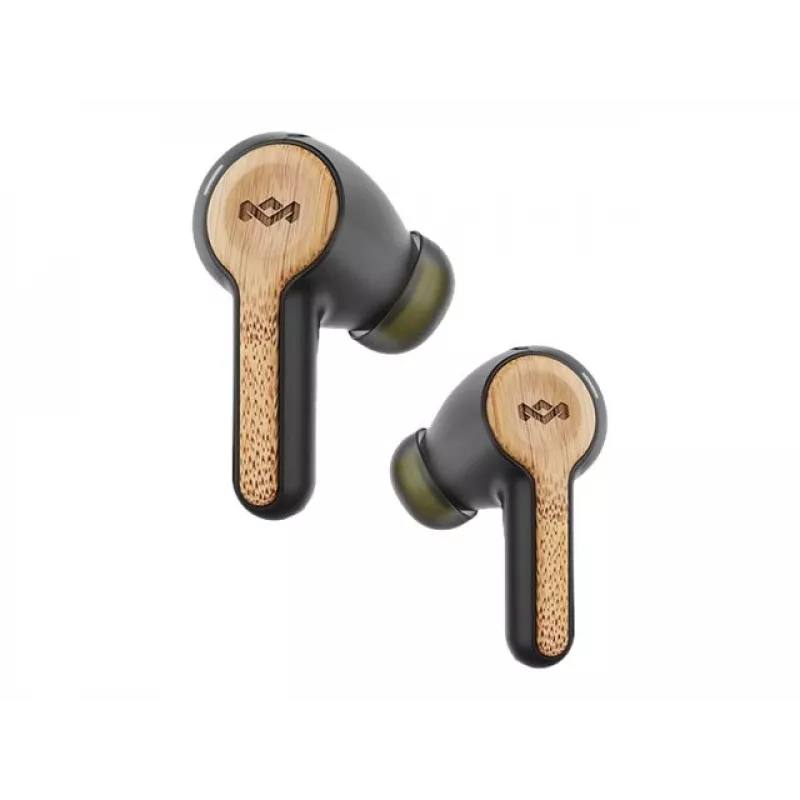 Marley Rebel True Earbuds įmontuotas mikrofonas, į ausis įdedamos, belaidės, Signature Juoda