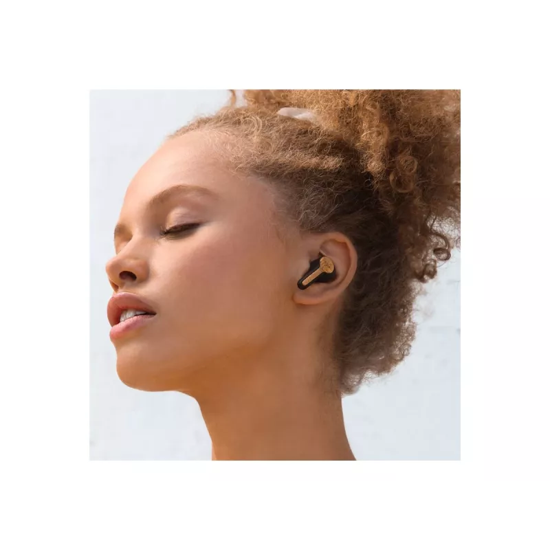 Marley Rebel True Earbuds įmontuotas mikrofonas, į ausis įdedamos, belaidės, Signature Juoda