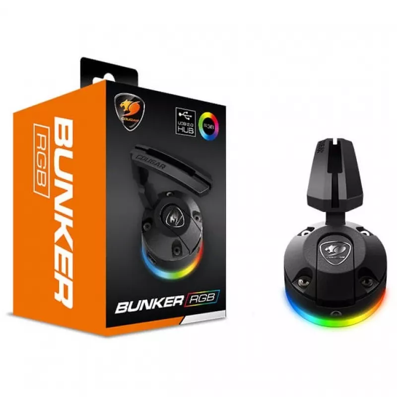 Cougar Bunker RGB pelės laido tvarkyklė (juoda)