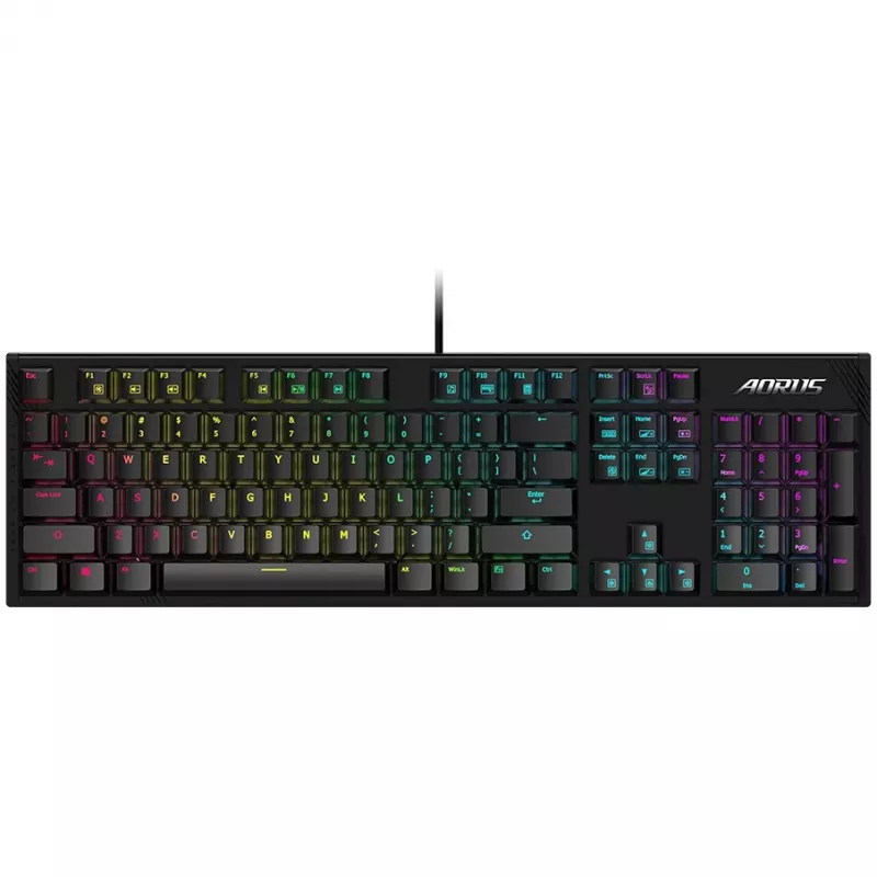 Gigabyte AORUS K1 - klaviatūra - apšvietimas