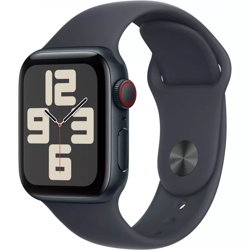APPLE Watch SE GPS + Cellular 40mm Midnight Aliuminio korpusas su Midnight sportine juostele - S/M