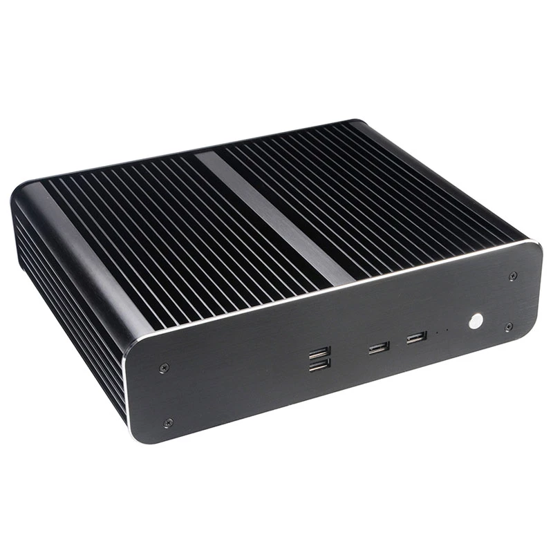 Akasa Euler TX Plus Intel LGA1700 aliuminis ventiliatoriaus neturintis Thin mini-ITX korpusas - Korpusas