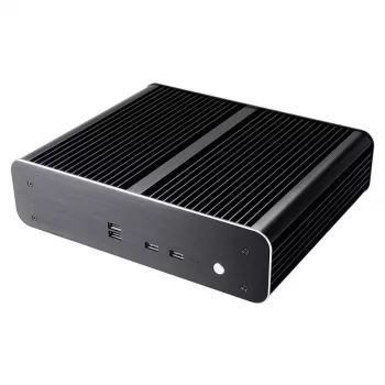 Akasa Euler TX Plus Intel LGA1700 aliuminis ventiliatoriaus neturintis Thin mini-ITX korpusas - Korpusas