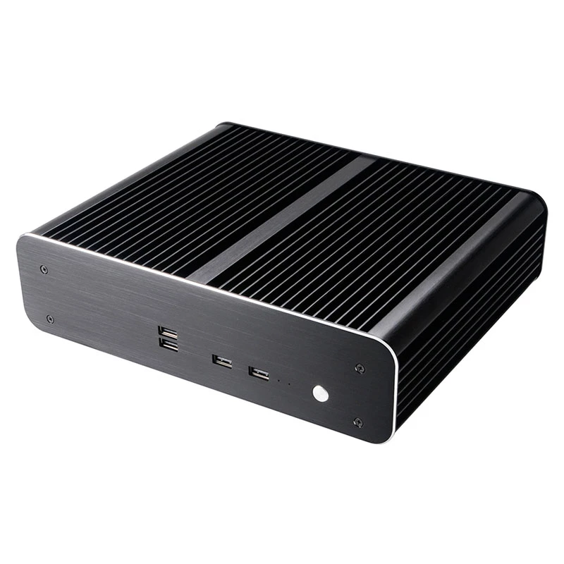 Akasa Euler TX Plus Intel LGA1700 aliuminis ventiliatoriaus neturintis Thin mini-ITX korpusas - Korpusas