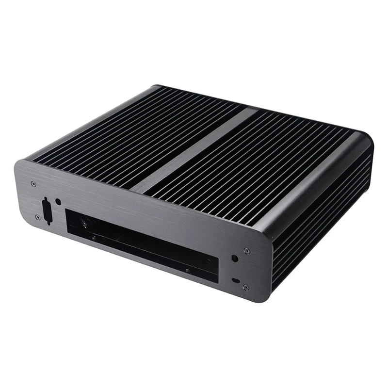 Akasa Euler TX Plus Intel LGA1700 aliuminis ventiliatoriaus neturintis Thin mini-ITX korpusas - Korpusas
