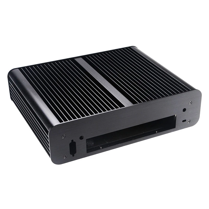 Akasa Euler TX Plus Intel LGA1700 aliuminis ventiliatoriaus neturintis Thin mini-ITX korpusas - Korpusas