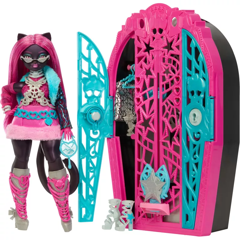 Lėlė Monster High Catty Juoda