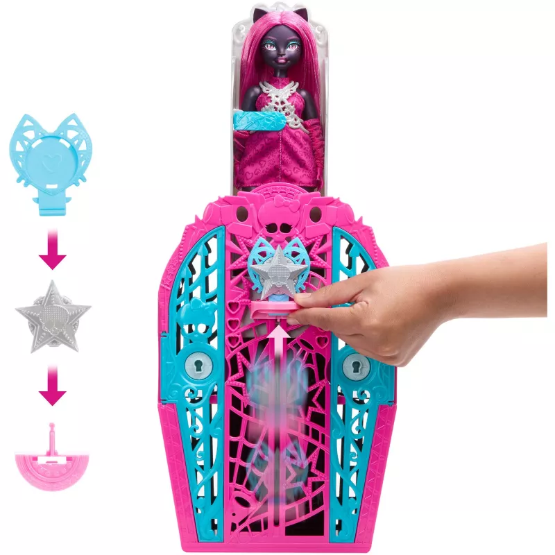 Lėlė Monster High Catty Juoda