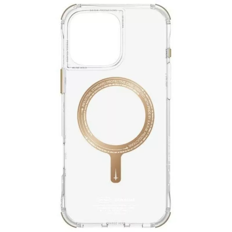 SK-2024IPP69-SDOPRM-GLD | Nugarėlės dangtelis | Apple | iPhone 16 Pro Max | Plastikas | Skaidrus/Šampano
