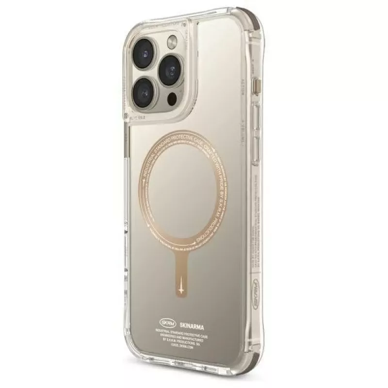 SK-2024IPP69-SDOPRM-GLD | Nugarėlės dangtelis | Apple | iPhone 16 Pro Max | Plastikas | Skaidrus/Šampano