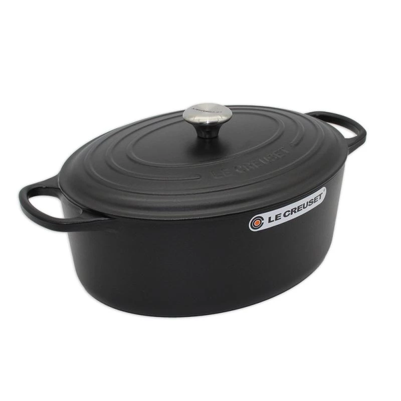 „Le Creuset Signature“ ovalus skrudintuvas 35 cm, juodas (21178350000430)