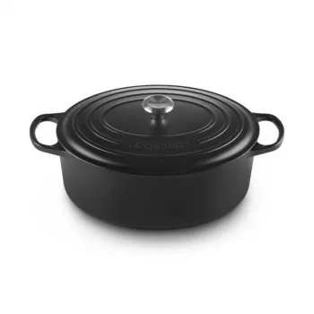 „Le Creuset Signature“ ovalus skrudintuvas 35 cm, juodas (21178350000430)