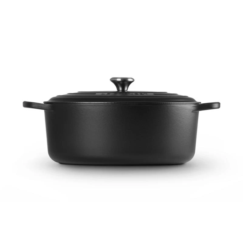 „Le Creuset Signature“ ovalus skrudintuvas 35 cm, juodas (21178350000430)