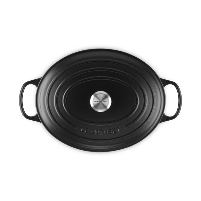 „Le Creuset Signature“ ovalus skrudintuvas 35 cm, juodas (21178350000430)
