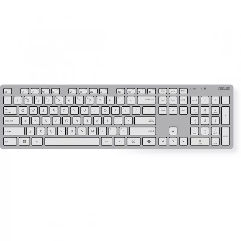ASUS W5000 belaidžių klaviatūros ir pelės rinkinys, baltas