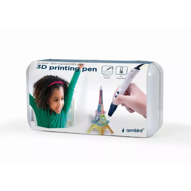 Gembird žemos temperatūros 3D spausdinimo rašiklis | Baltas