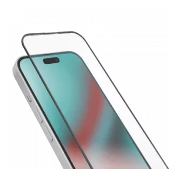 SBS stiklinis ekrano apsauginis stiklas Full Cover, skirtas iPhone 15/16 (TESCRFCIP1661)