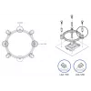 Zalman ZM-1700MKC - procesoriaus aušintuvo atnaujinimo rinkinys - (skirtas: LGA1200, LGA1700)