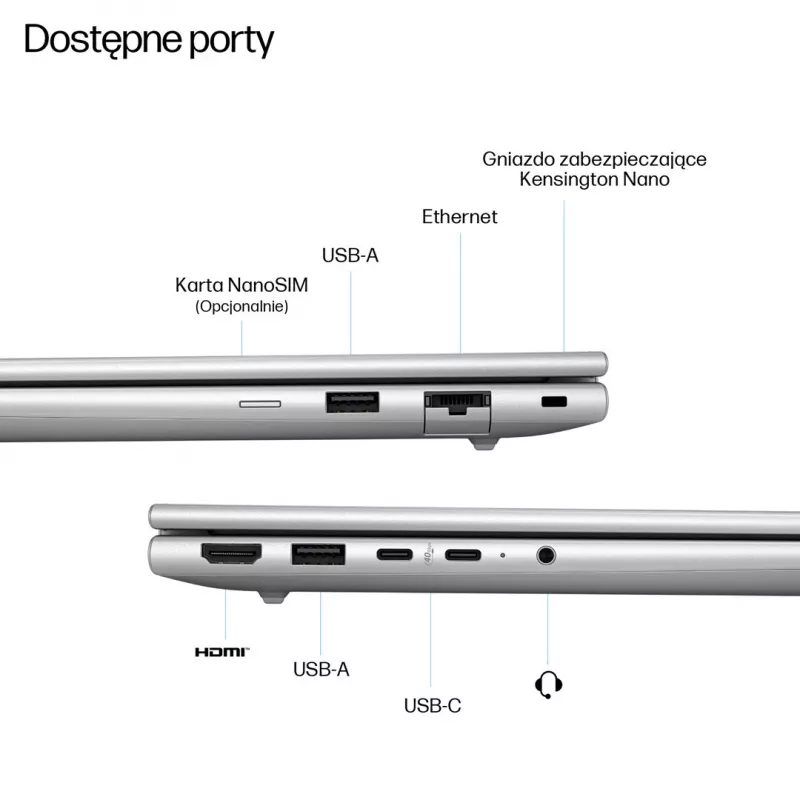 HP EliteBook 6 G1a Next Gen AI PC Copilot+ PC AMD Ryzen AI 5 340 Nešiojamasis kompiuteris 35,6 cm (14) WUXGA 16 GB DDR5-SDRAM 512 GB SSD Wi-Fi 6E (802.11ax) Windows 11 Pro Sidabrinis