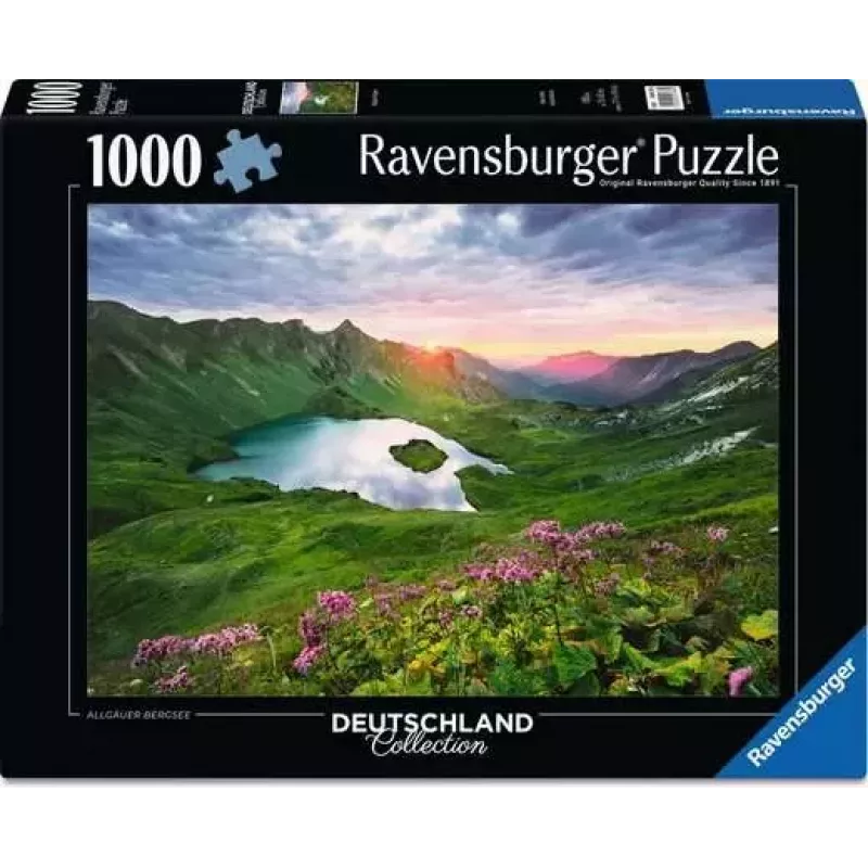 Dėlionė Germany Collection - Allgau Mountain Lake (1000 dalių)