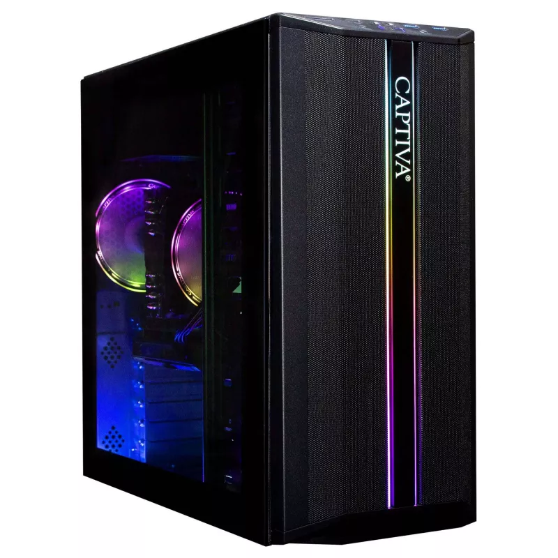 Captiva Advanced Gaming PC R92-707 AMD Ryzen 5 5500, 16GB RAM, 500GB SSD, GeForce RTX 5060 (8GB GDDR7), be OS