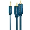 MP3 adapterio laidas (3,5 mm garso lizdo kištukas / 2x RCA kištukai) – 5,0 m papildomas adapteris MP3 grotuvams, „iPod“ ir išmaniesiems telefonams