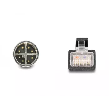 DeLOCK 60077 kabelio adapteris M12 RJ-45 juoda - turkio spalvos (60077)