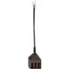 Rutenbeck UAE/TAE 3x6 - Telefonadapter - TAE-NFN (W) to RJ-45 (M) - 15 cm - Juoda, RAL 9005 (15400602)
