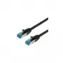 VALUE - komutacinis kabelis - RJ-45 (V) su RJ-45 (V) - 1,5 m - SFTP, PiMF - CAT 6a - be halogenų, formuotas, neužkabinamas, vytos gyslos - Juoda (21.99.1995)
