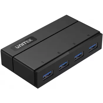 UNITEK Y-HB03001 sąsajos šakotuvas USB 3.2 Gen 1 (3.1 Gen 1) Type-B 5000 Mbit/s Juoda