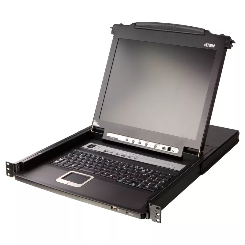 ATEN CL5708MW 43 cm pločio LCD KVM jungiklis, USB-PS/2, VGA, 8 prievadų, JK išdėstymas