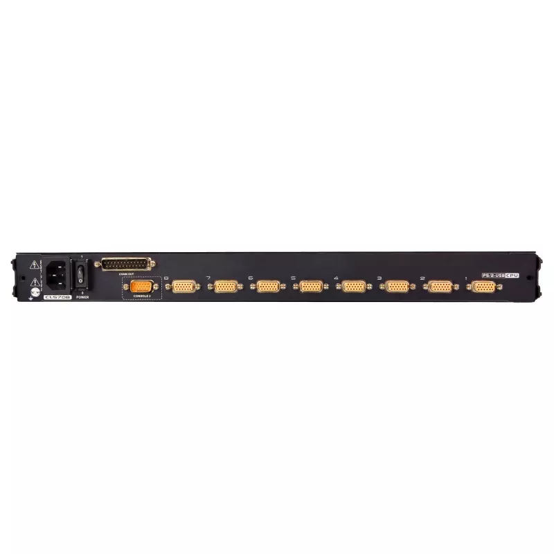 ATEN CL5708MW 43 cm pločio LCD KVM jungiklis, USB-PS/2, VGA, 8 prievadų, JK išdėstymas
