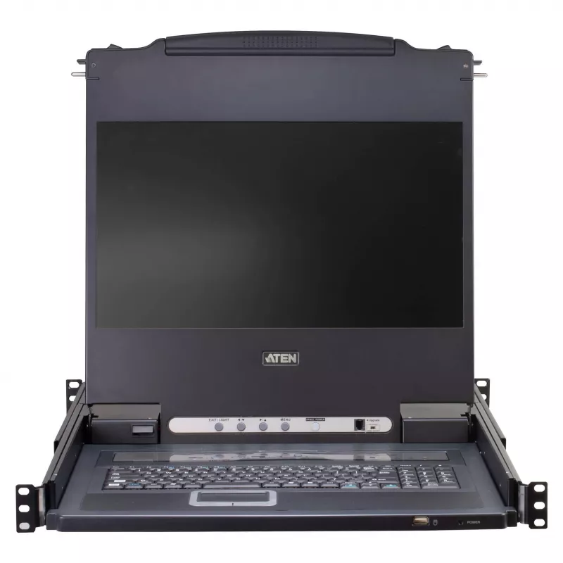 ATEN CL5708MW 43 cm pločio LCD KVM jungiklis, USB-PS/2, VGA, 8 prievadų, JK išdėstymas